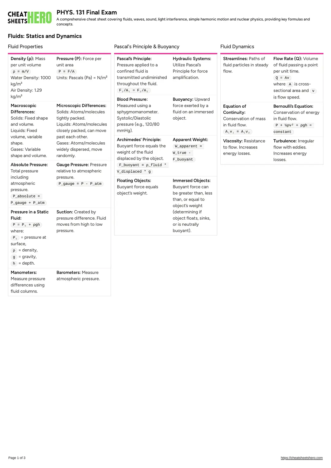 PHYS. 131 Final Exam